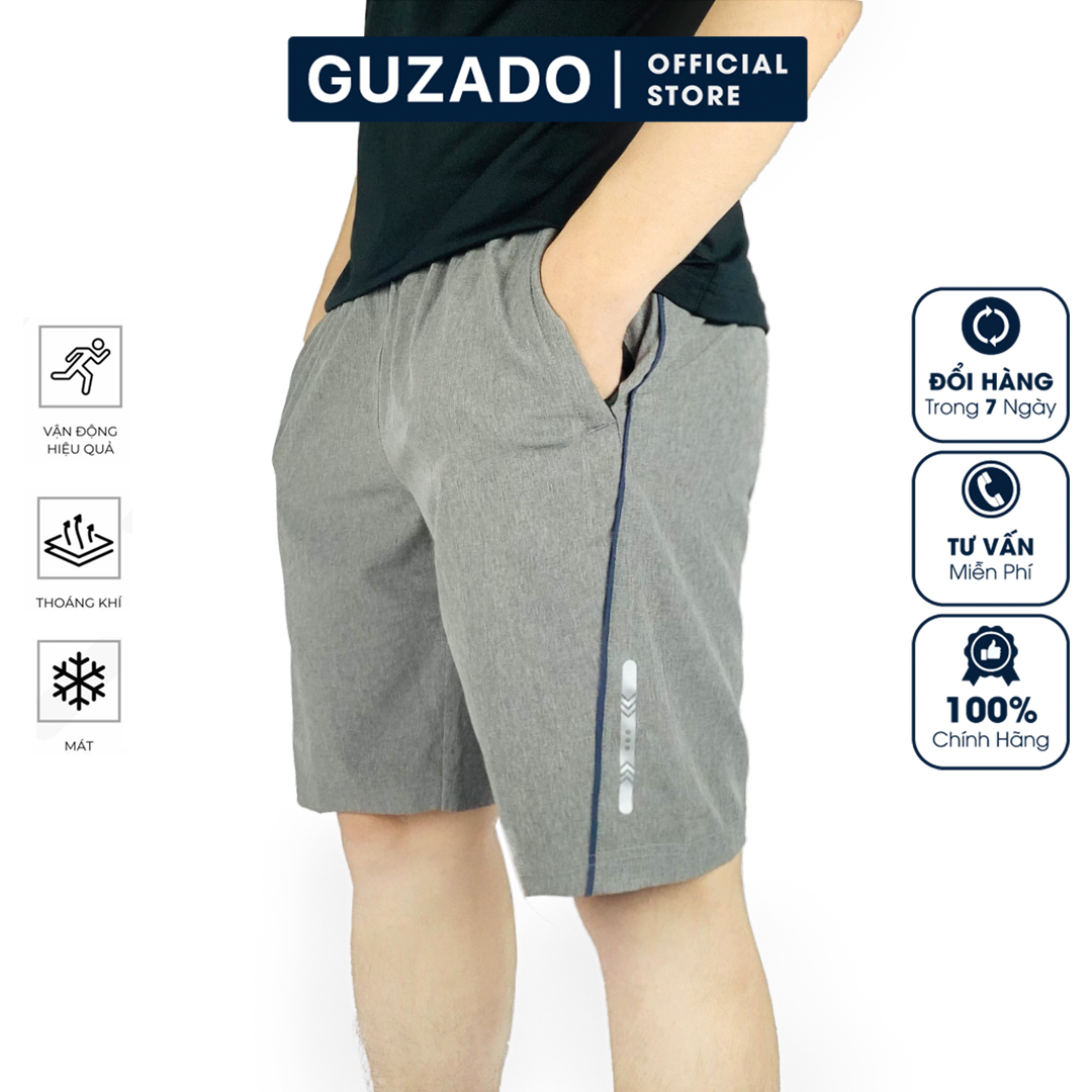 FREE SHIP Quần đùi nam GUZADO (GSR06), Quần short nam mới Không Nhăn không Nhàu, Phong Cách năng động, Form Regular Fit, sản phẩm chất lượng cao