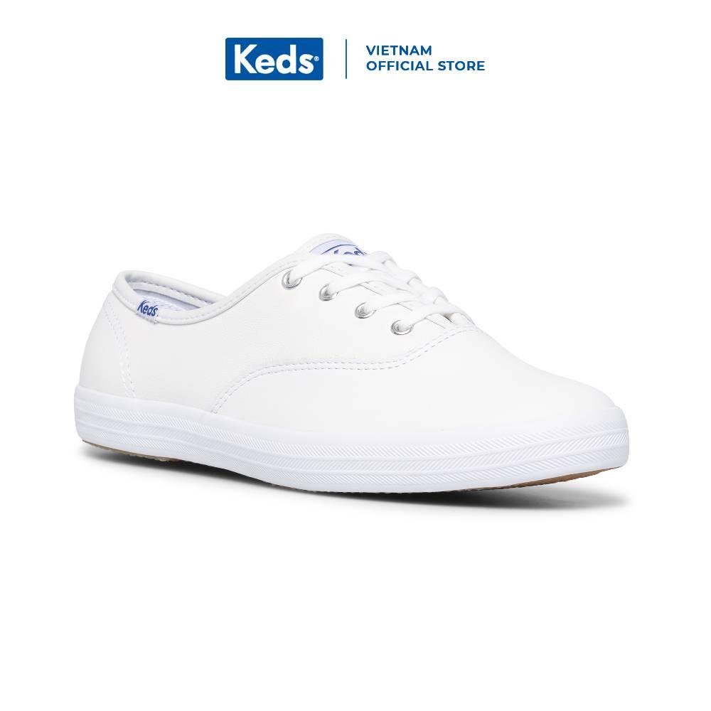 Giày Keds Nữ- Champion Core Leather White - KD045750