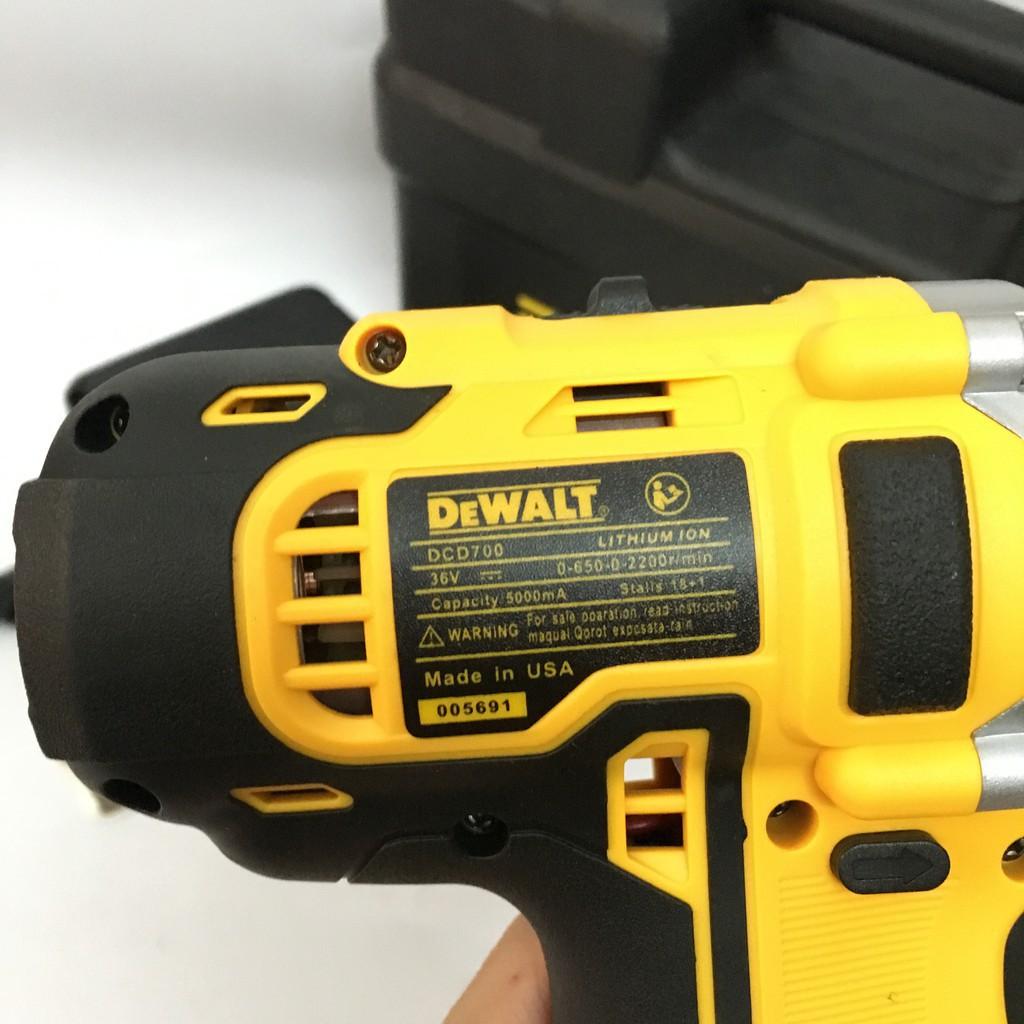 Máy Khoan PIN Dewalt 36V- - 3 Chức Năng - PIN TRÂU 5000mah - Không chổi than