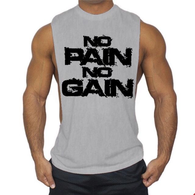 Áo thun ba lỗ tanktop no pain chuẩn gym