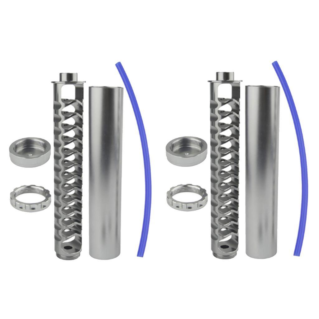 2 Set 1 / 2-28 Fuel Filter Kit, Auto Aluminum Fuel Filter For 4003 WIX 24003, Silver