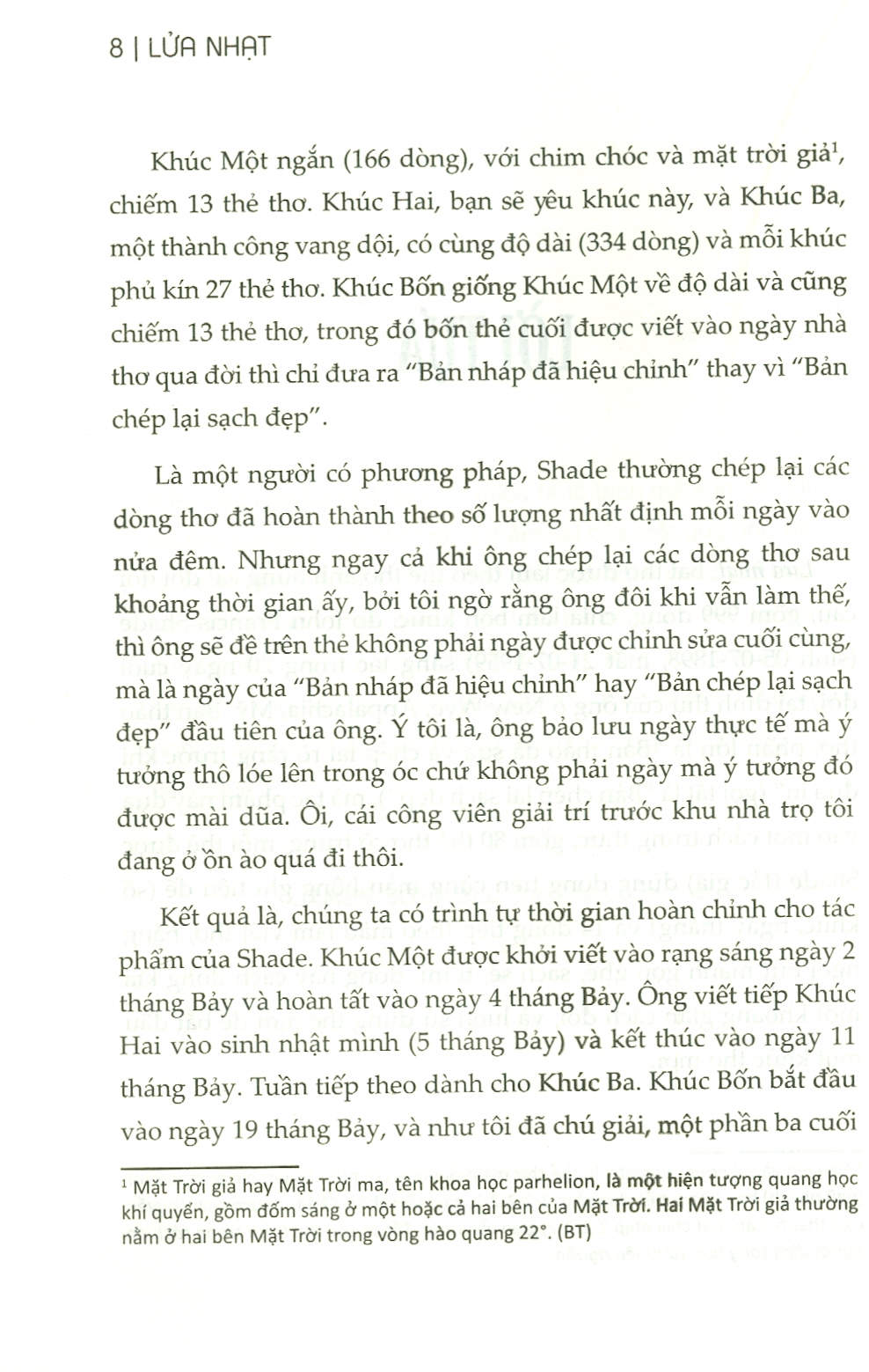 LỬA NHẠT - Vladimir Nabokov - Vân Hà dịch -