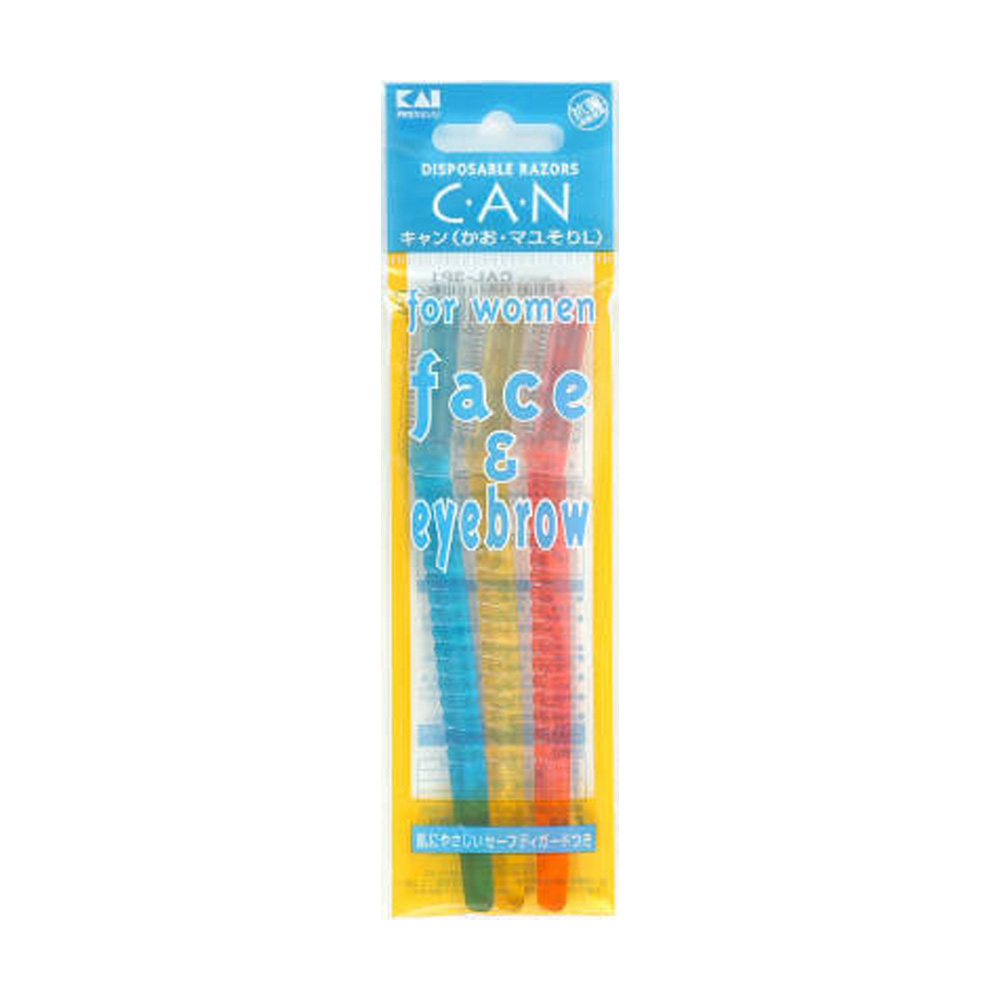 Dao Cạo Lông Mặt Lưỡi Đơn Kai Can EyeBrow Caml 06685-3P4