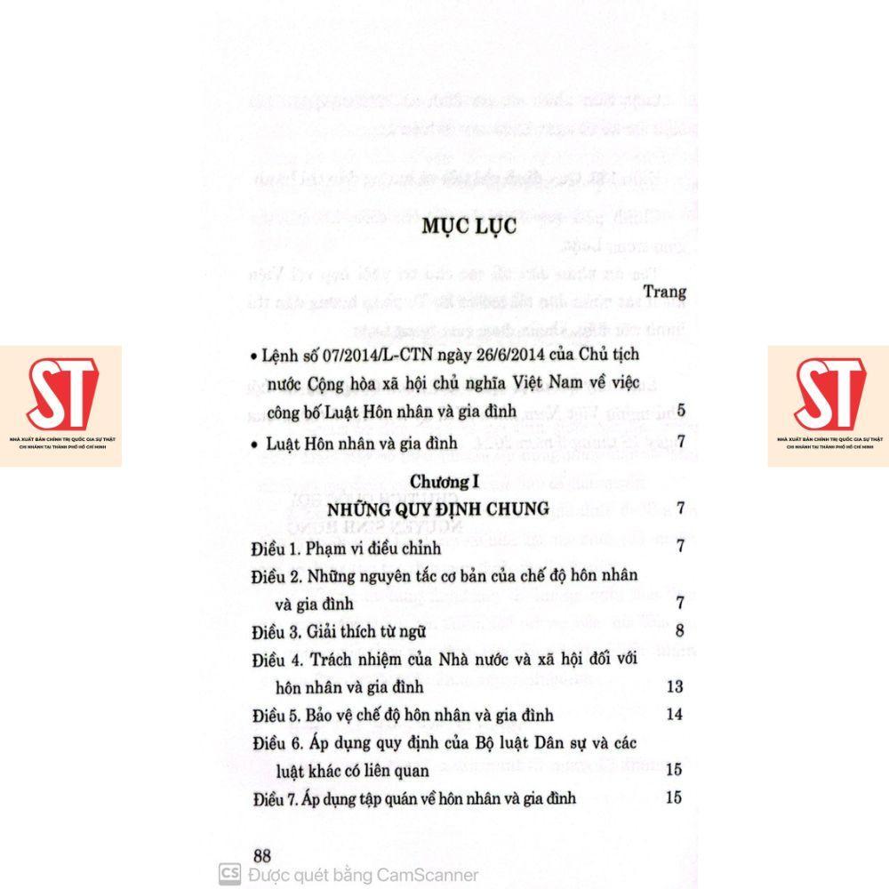 Sách - Luật Hôn Nhân Và Gia Đình Năm 2014 - NXB Chính Trị Quốc Gia