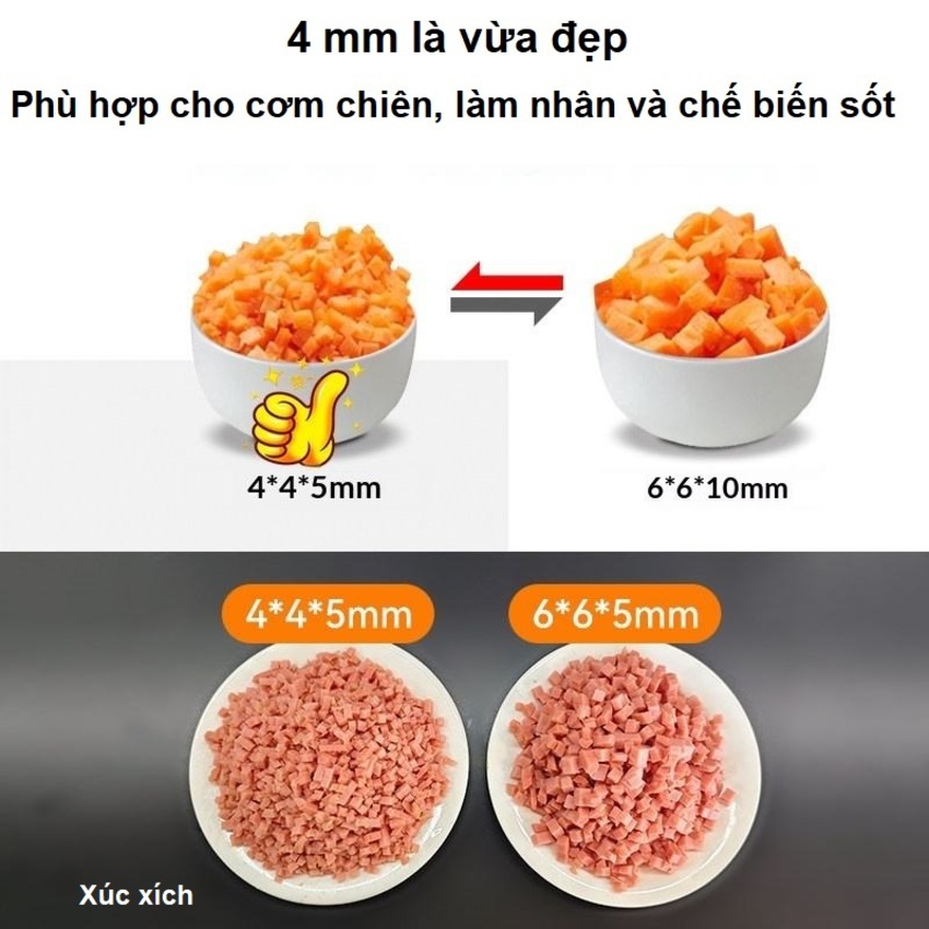 Máy thái rau củ quả công nghiệp đa năng, thái lát, thái sợi, thái hạt lựu. Thương hiệu Mỹ cao cấp Septree - X1 - HÀNG CHÍNH HÃNG