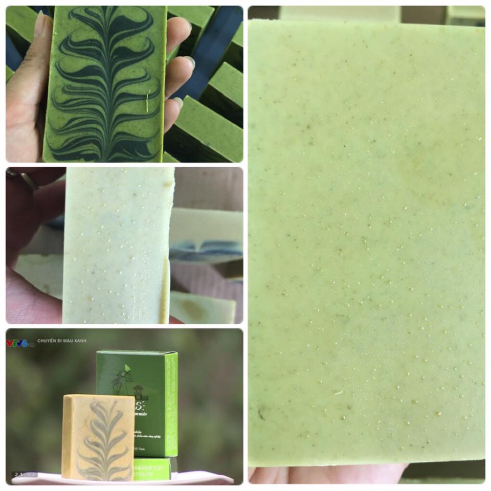 Xà Phòng Chùm Ngây Handmade Moris - Moringa Soap, 100% từ thiên nhiên, an toàn cho mọi nhà - Hương