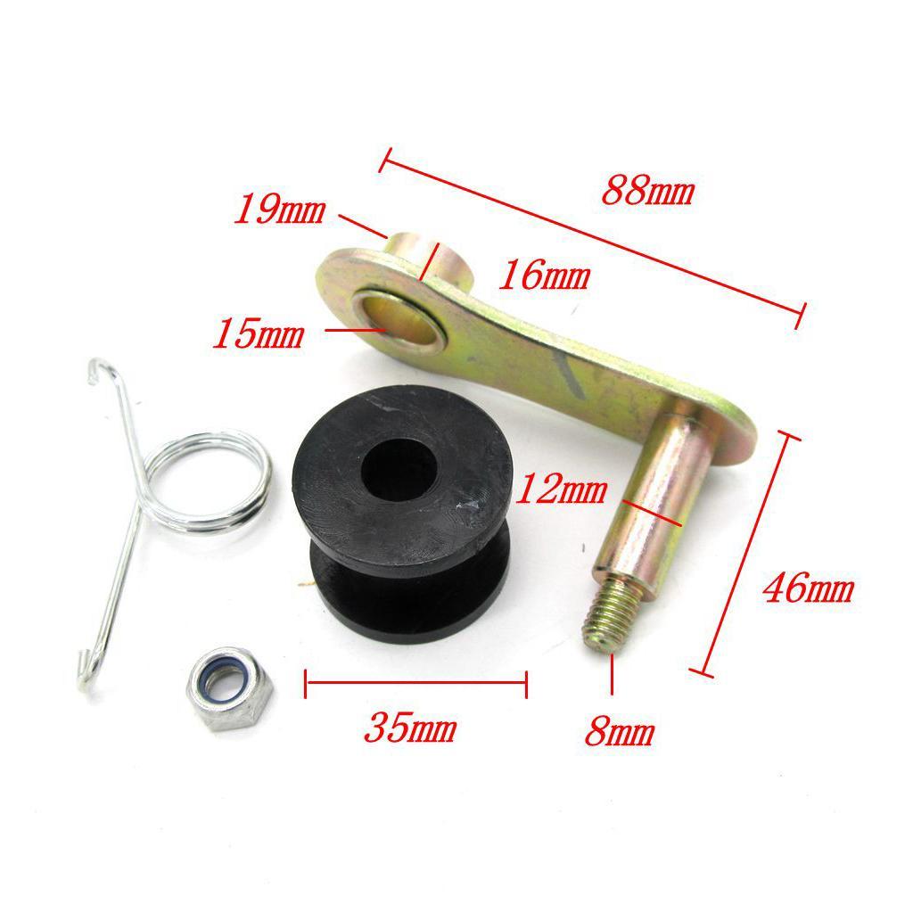 Motorcycle Chain Tensioner Roller W/ Spring for 125cc 140cc Quad Dirt Bike