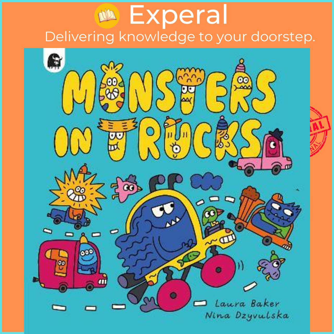 Sách - Monsters in Trucks by Laura Baker (UK edition, paperback)