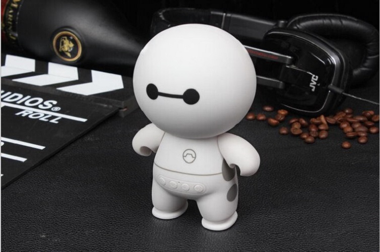 Loai Bluetooth Siêu Trầm Thiết Kế Hình Robot Mini Âm Thanh Sống Động