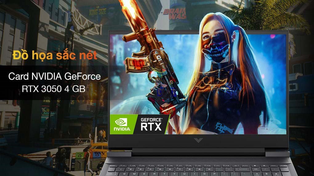 Laptop HP VICTUS 16 e0170AX R7 5800H/8GB/512GB/4G RTX3050Ti/16.1&quot;F/144Hz/Win11/(4R0U7PA)/Đen - Hàng chính hãng