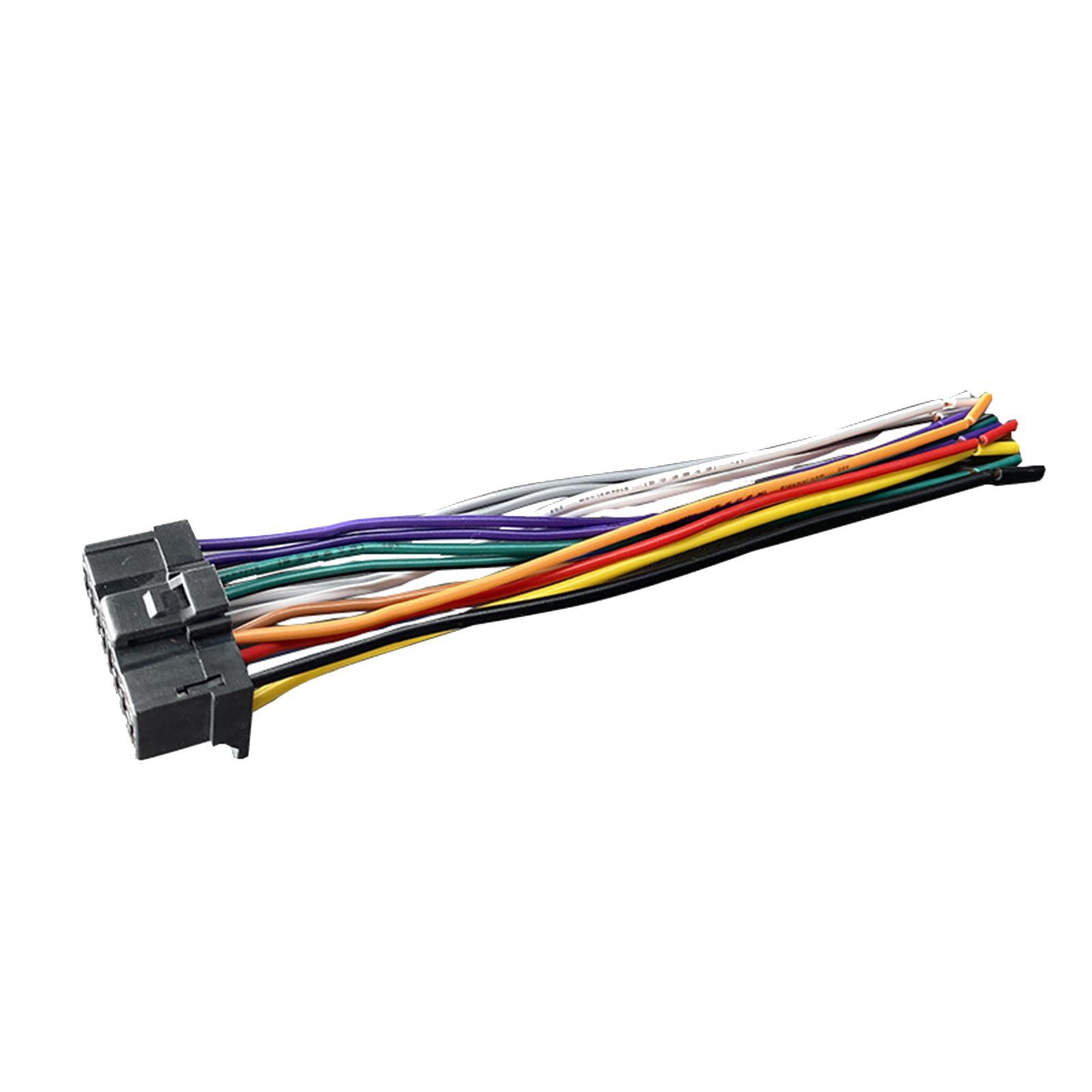Car Stereo Player Wiring Harness Radio Adapter 14cm Length 13 Pin Wire