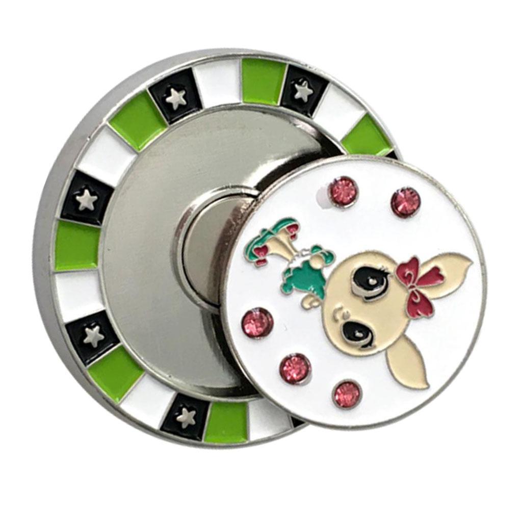 2pcs Double Side Golf Ball Position Marker Marking Tool - Sturdy & Durable