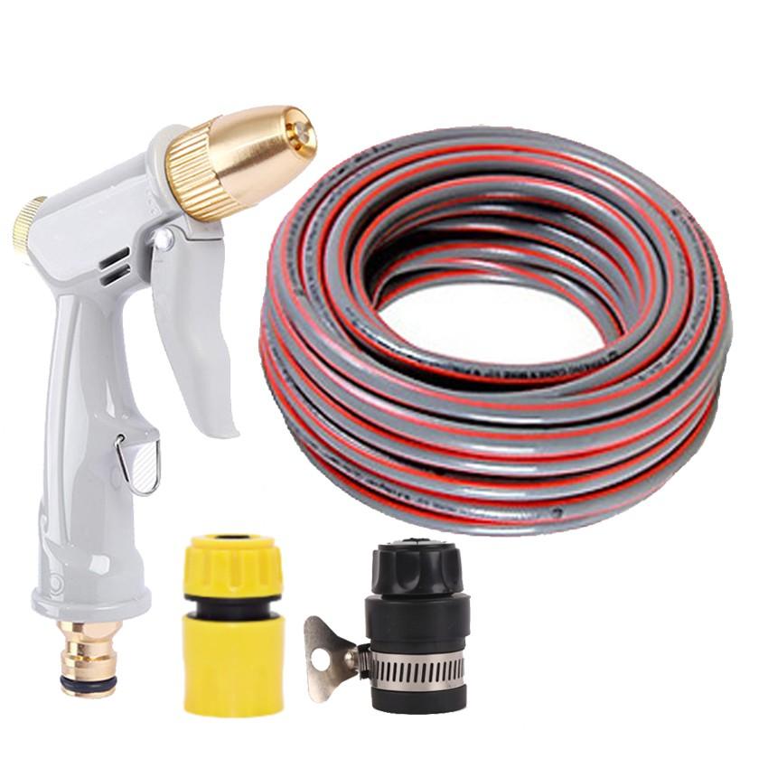 Bộ dây vòi xịt nước rửa xe, tưới cây tăng áp 3 lần, loại 20m 206846