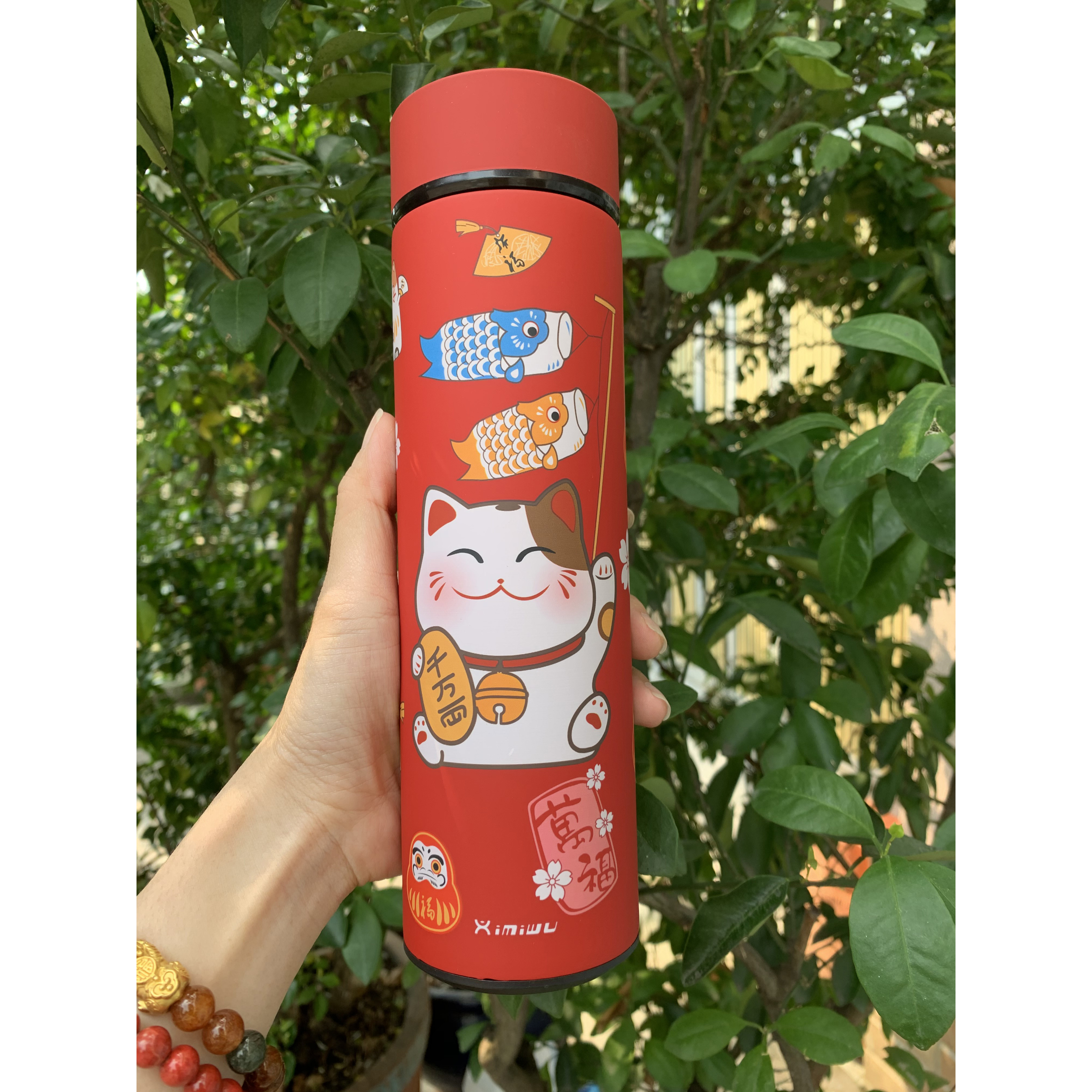 Bình giữ nhiệt mèo tài 500ml