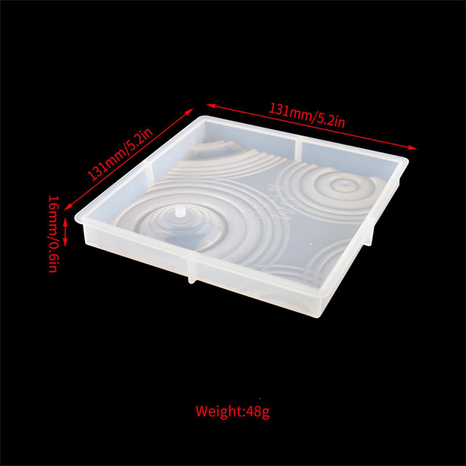 Silicone Vase Tray Model Epoxy Resin Flower Pot Base Fish Tank Holder Model for Office