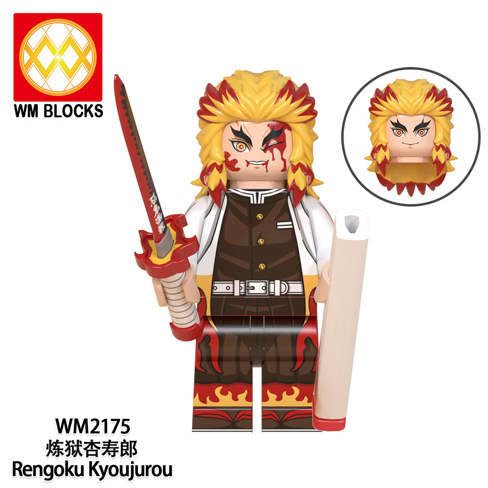 COMBO 8 Minifigures Các Mẫu Nhân Vật Nezuko Tanjiro Rengoku Kyoujurou Zenitsu Trong Sát Quỷ Demon Slayer WM6116