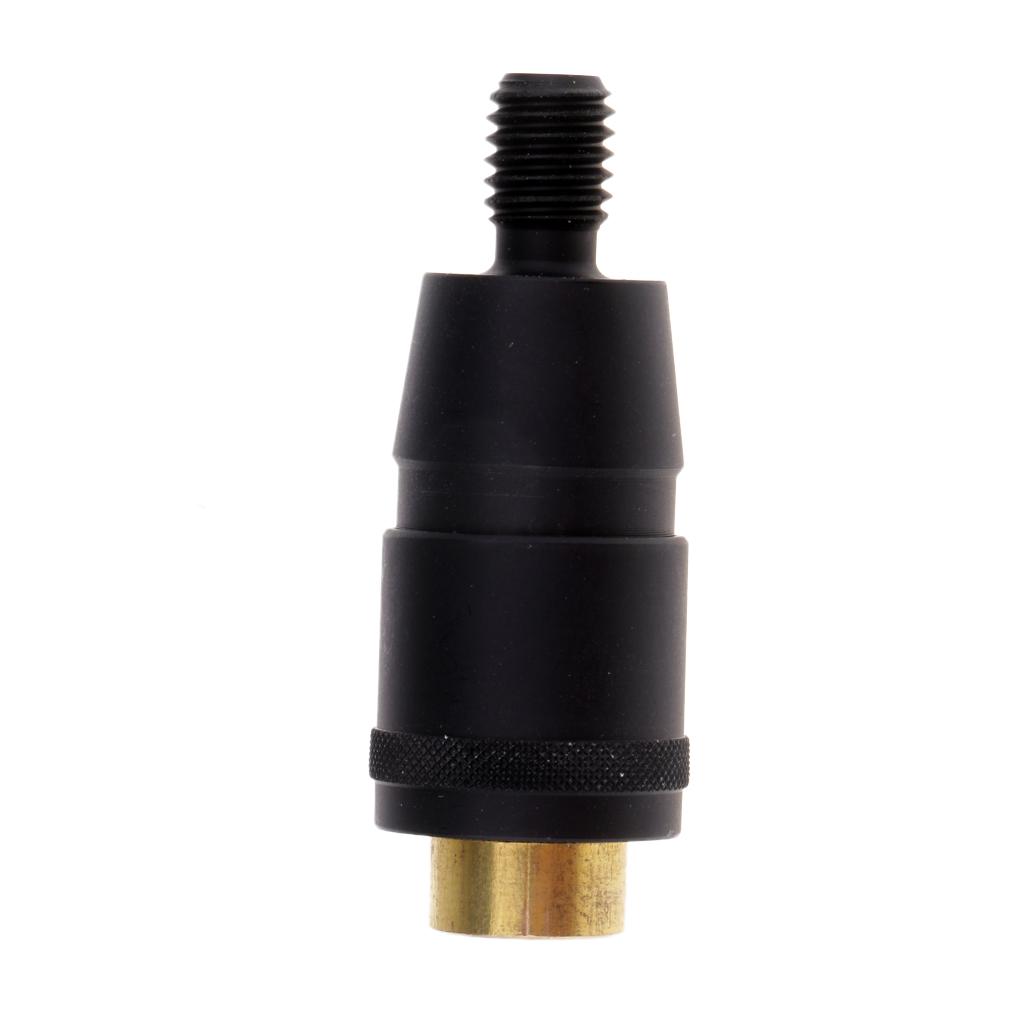 2xFishing Landing Net Connector Head Screw Net Rod Quick Release Adapter Black
