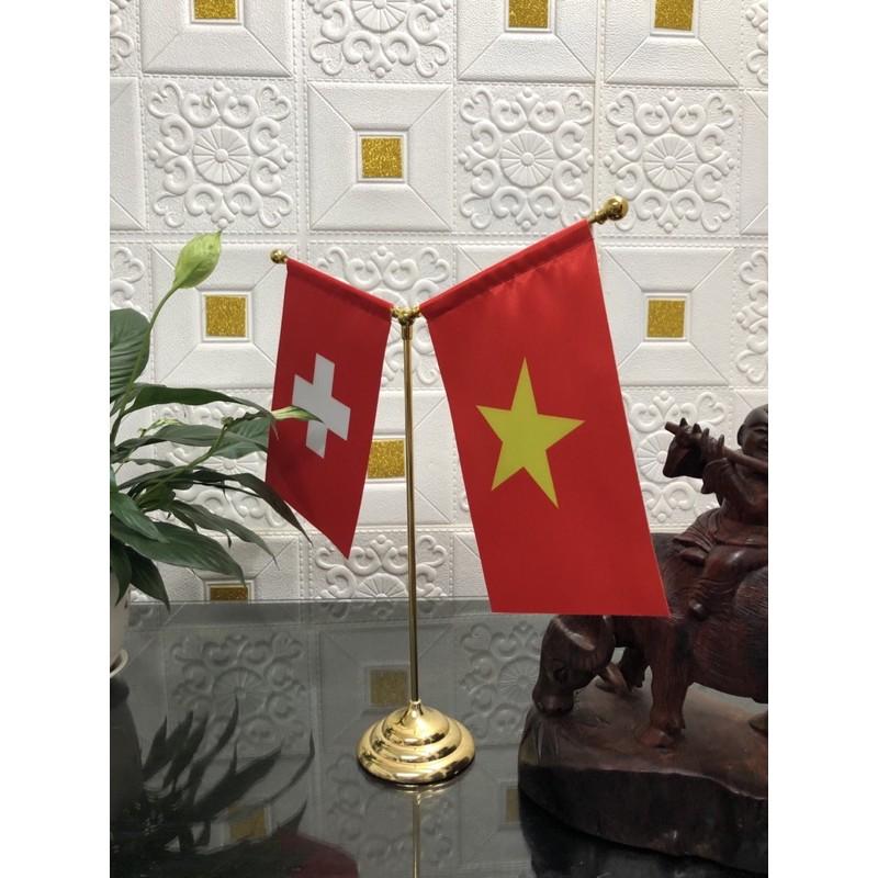 Cờ để bàn Việt Nam - Thụy Sĩ