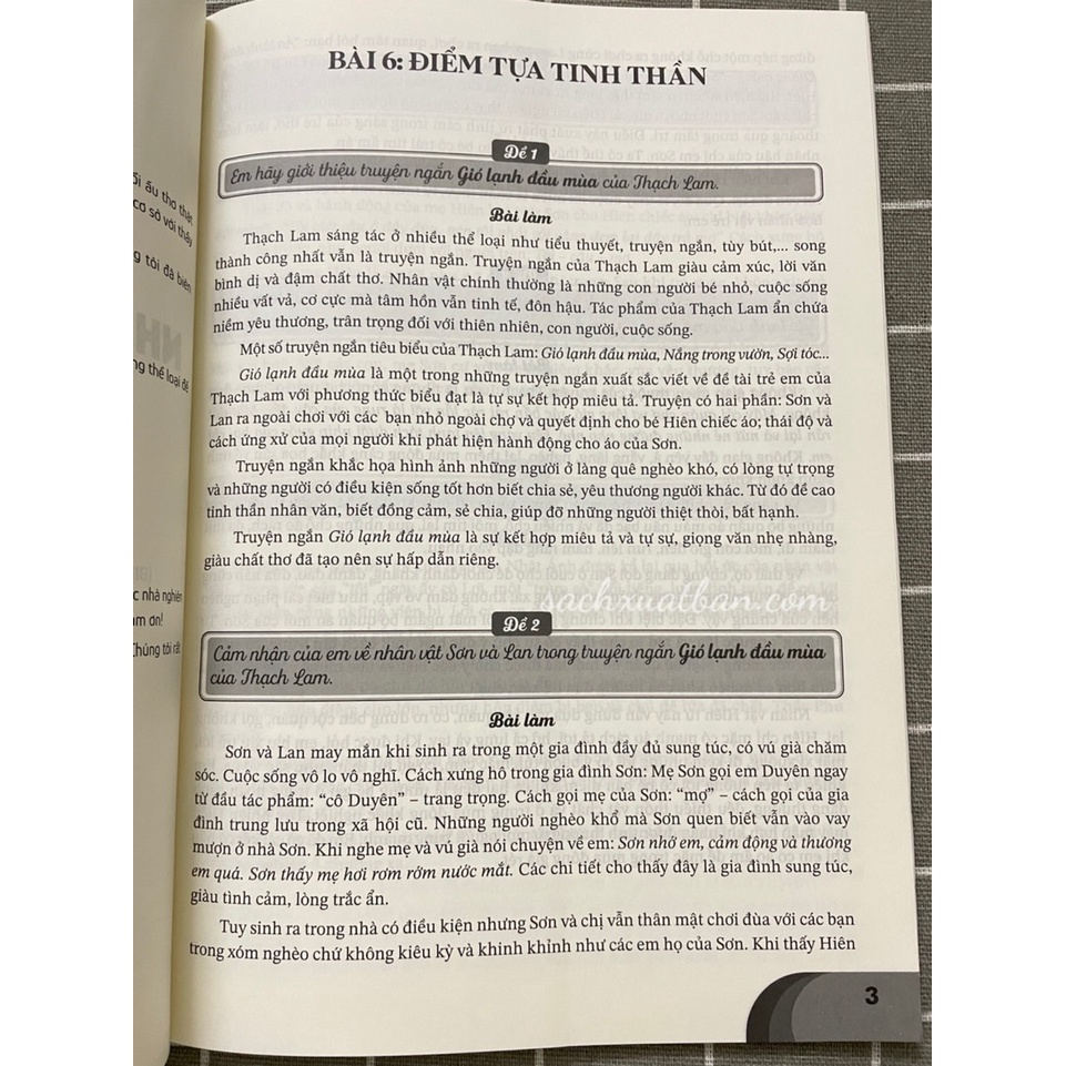 Sách Những bài làm văn mẫu lớp 6 Tập 1 + Tập 2 - Chân trời sáng tạo
