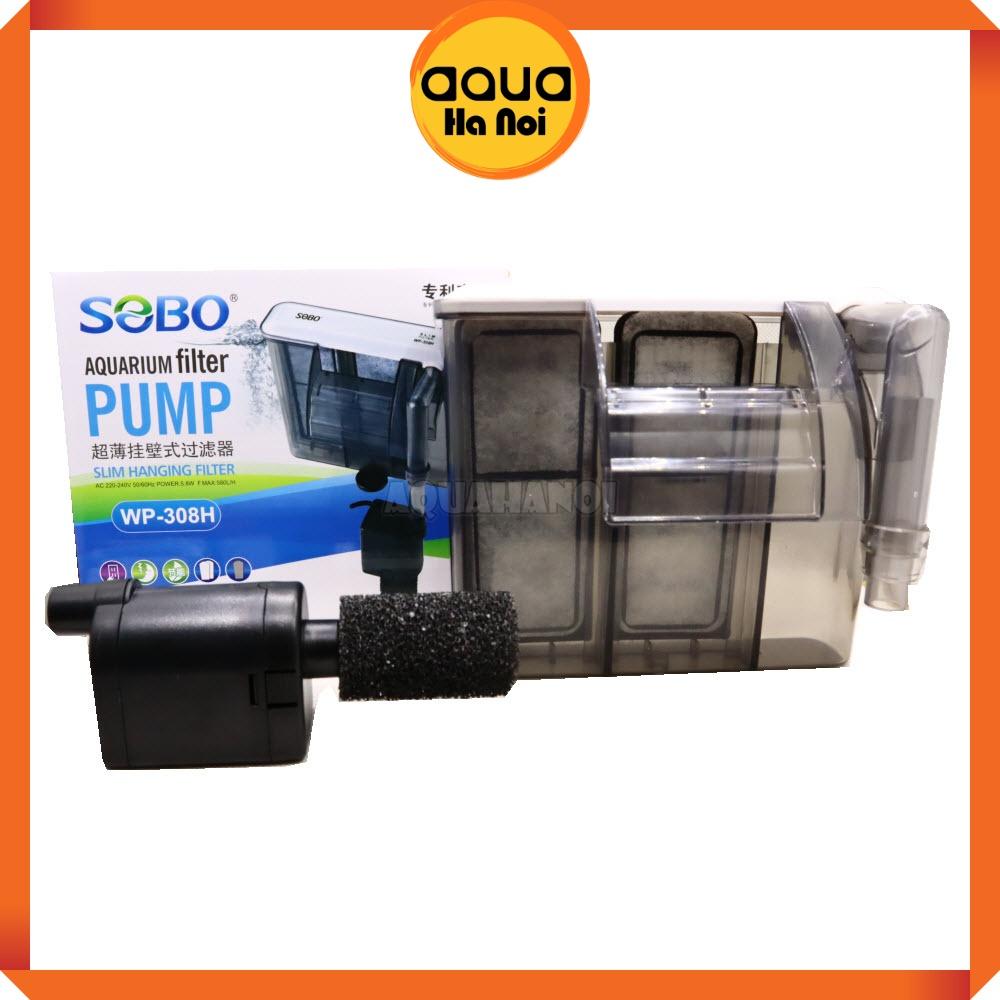 Lọc thác SOBO WP 308/408/508H treo hồ cá cảnh thủy sinh mini - dạng mỏng - tiết kiệm điện
