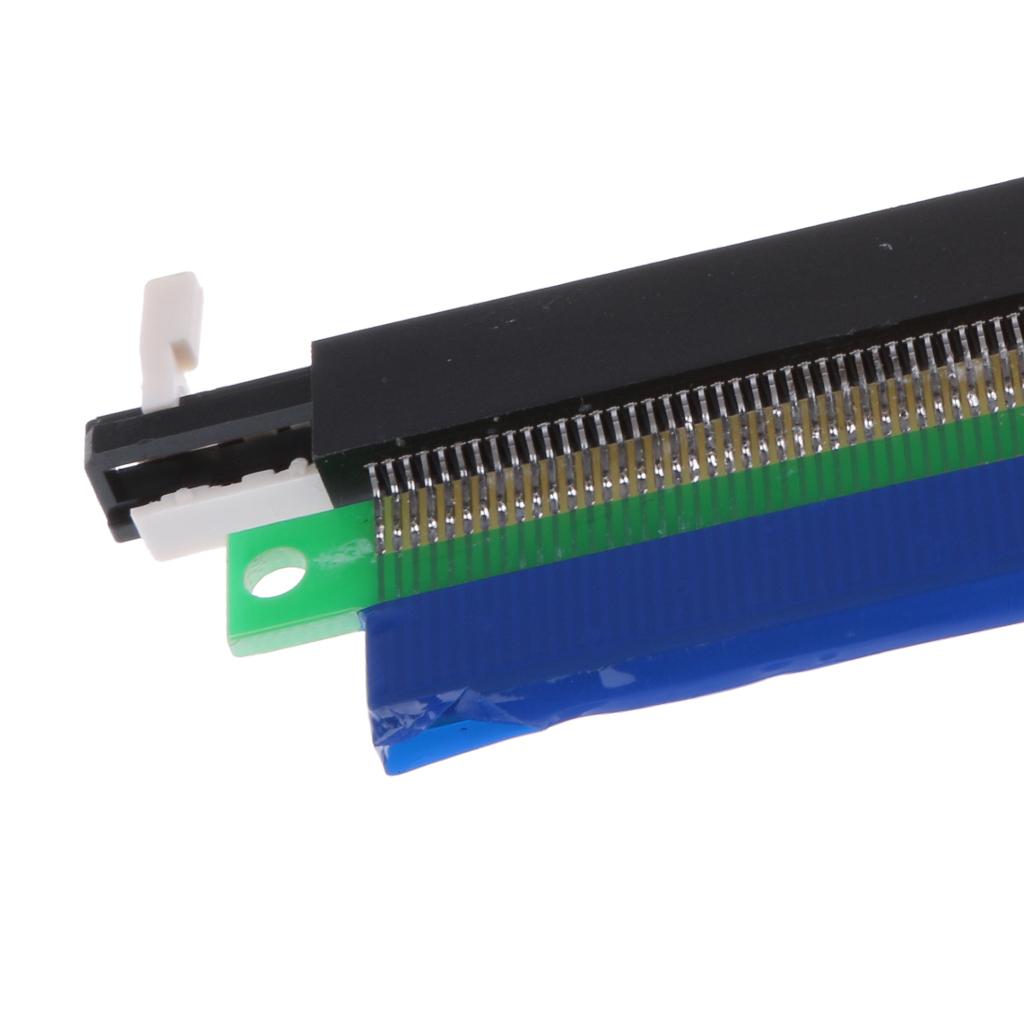 PCI-E 1x to 16x Riser Card Ribbon Extender Extension Cord Adapter Cable