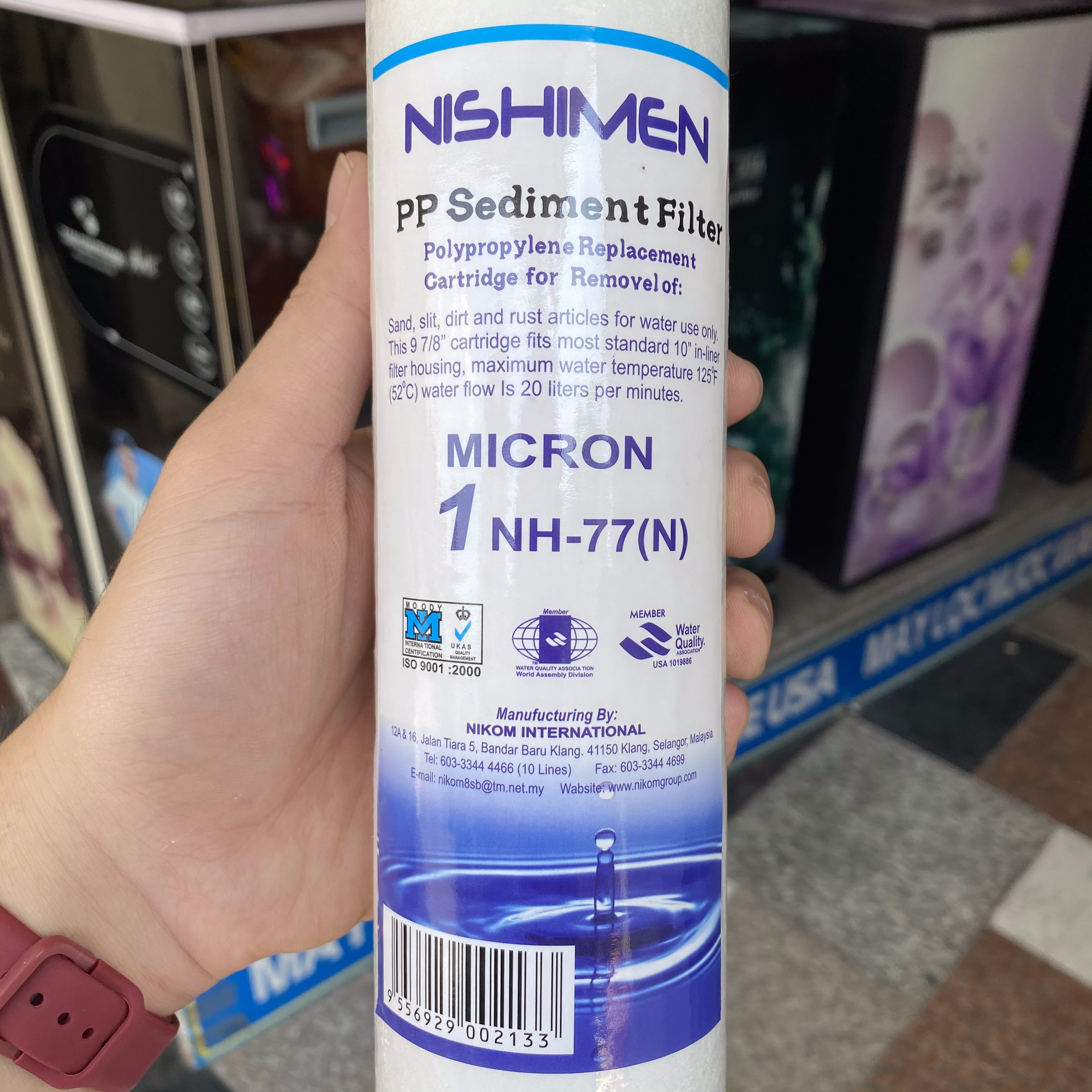 Lõi Lọc Số 1 PP 1 Micron Nishimen Malaysia - TBGDTH