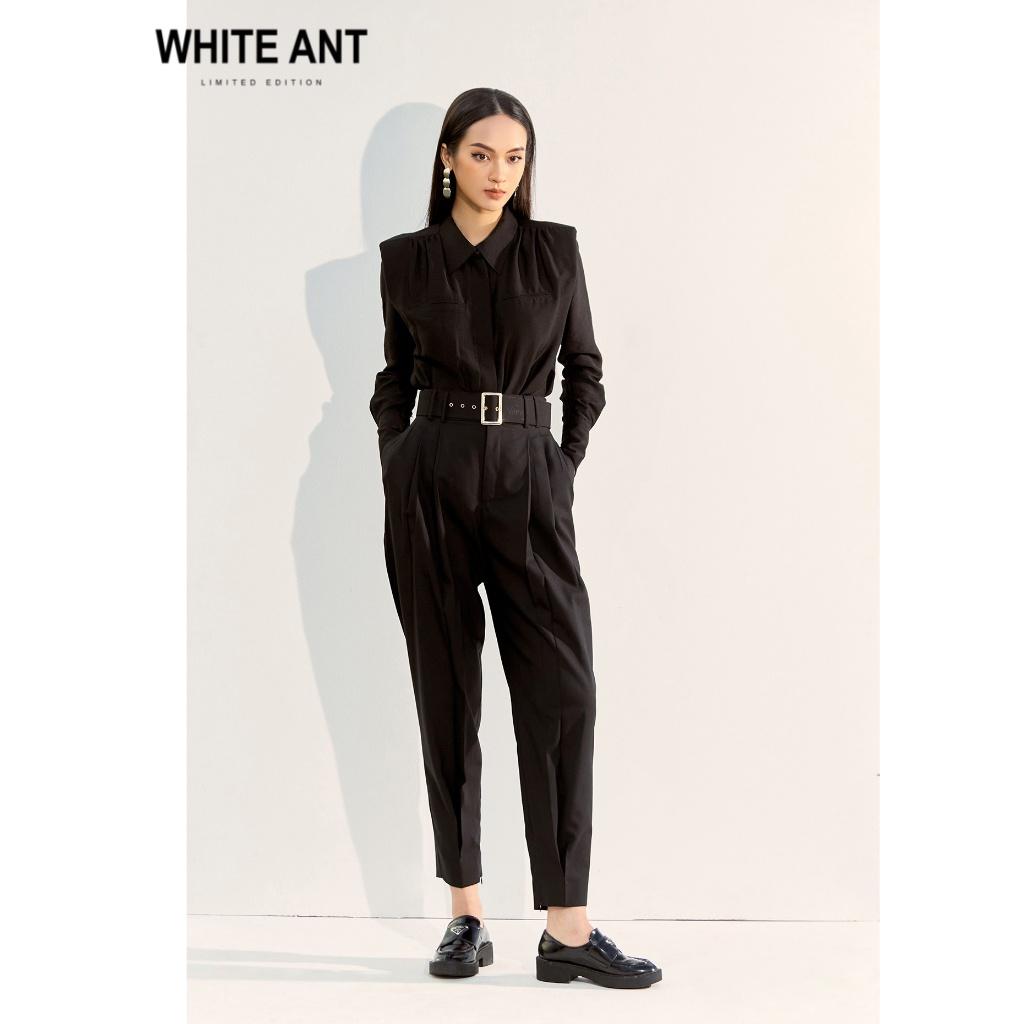 Quần Baggy Công Sở Nữ WHITE ANT JOCASTA CASE BAG SHIRT Thiết Kế Xếp Ly Với Phần Đùi Rộng, Phần Gấu Ôm Sát 160200072