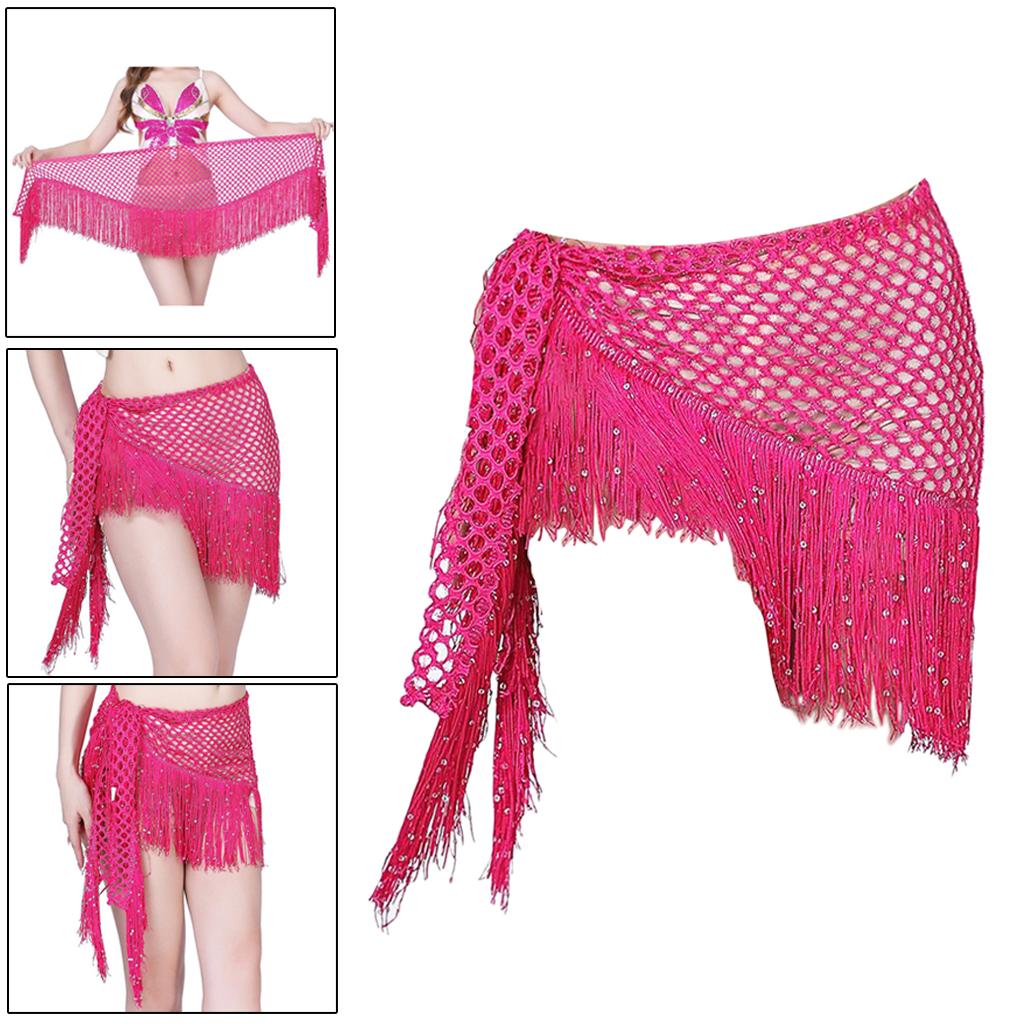 Hip Scarf for Belly Dance, Women Belly Dancing Hip Scarf Wrap Skirts for Bellydance, or Yoga Class