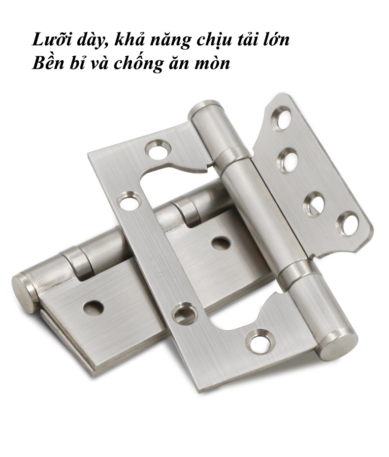 Bản Lề Lá Âm Dương KUNBE Chất Liệu Inox Dày Dặn Phù Hợp Với Mọi Loại Cửa Nhôm Gỗ