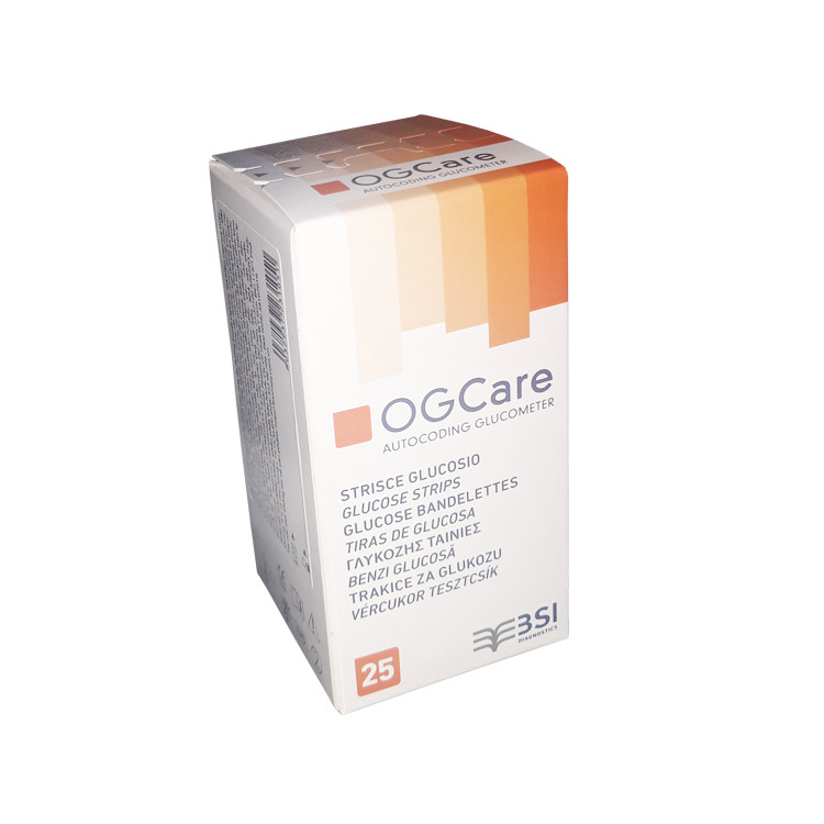 Que thử đường huyết Ogcare- Hộp 25 que