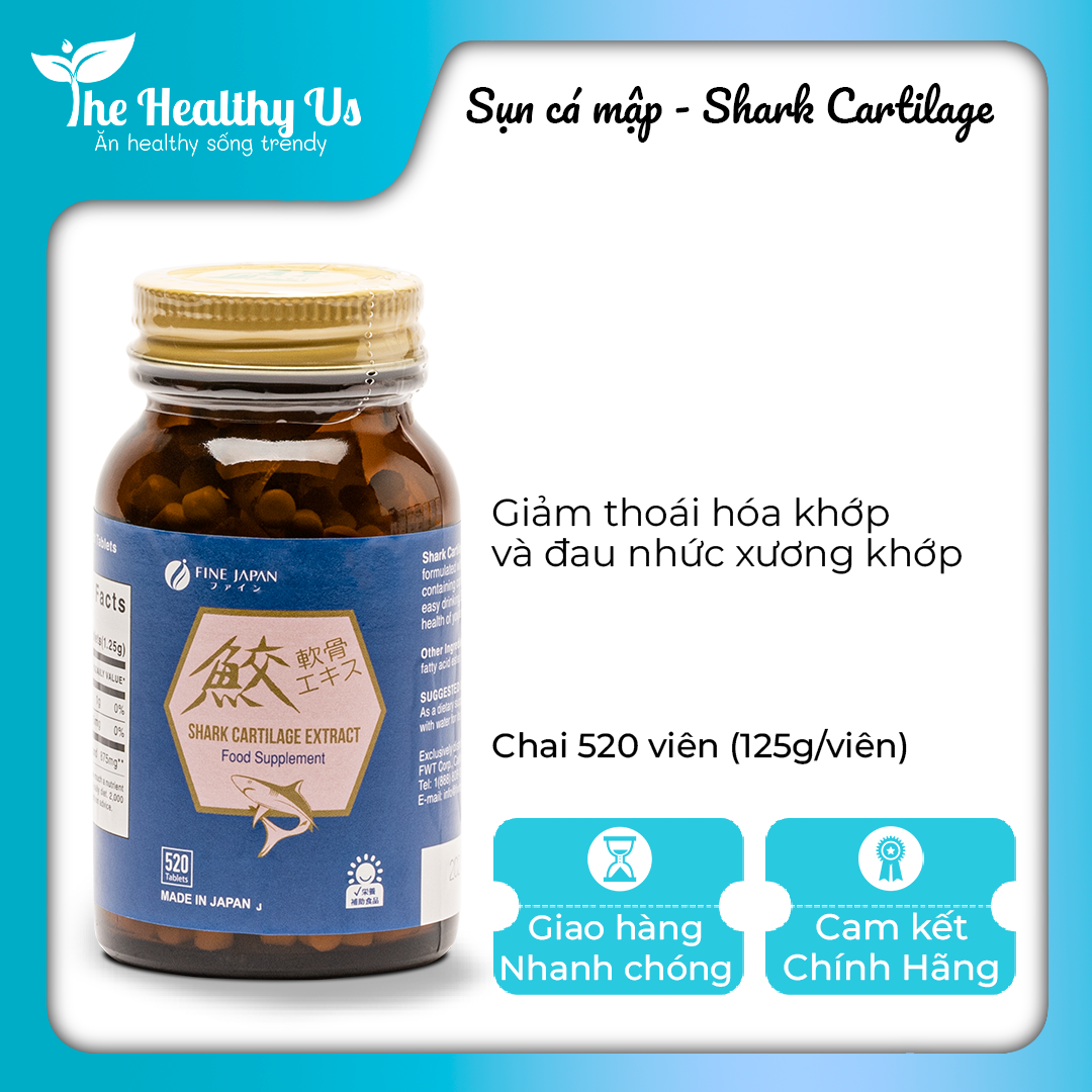 Viên uống bổ xương khớp Shark Cartilage Fine Japan - Nhật Bản