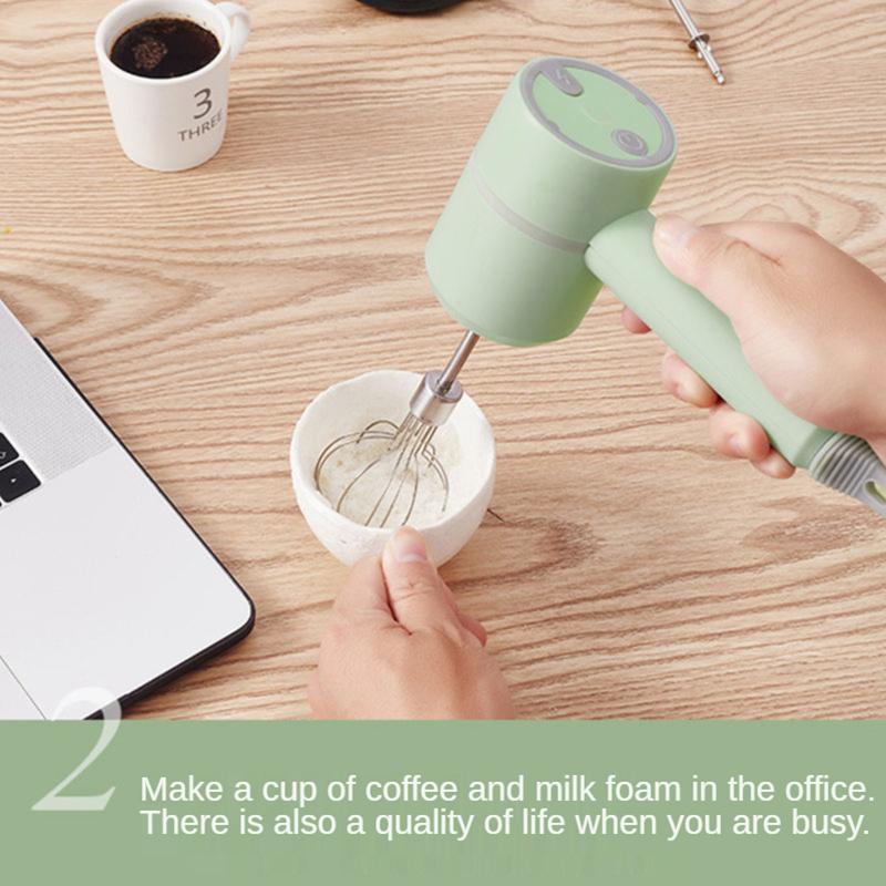 Điện Đánh Sạc Hộ Gia Đình Phối Nhỏ Cầm Tay Tự Động Đánh Trứng Làm Bánh Bơ Nướng Dụng Cụ