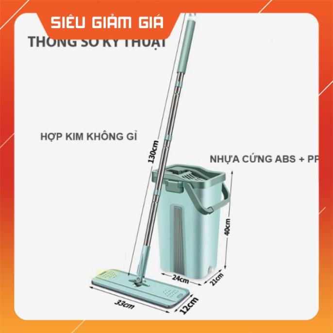 BỘ CHỔI LAU NHÀ THÔNG MINH THIẾT KẾ XOAY 360 ĐỘ SCRATCH ANET 4 IN 1 + 2 BÔNG LAU