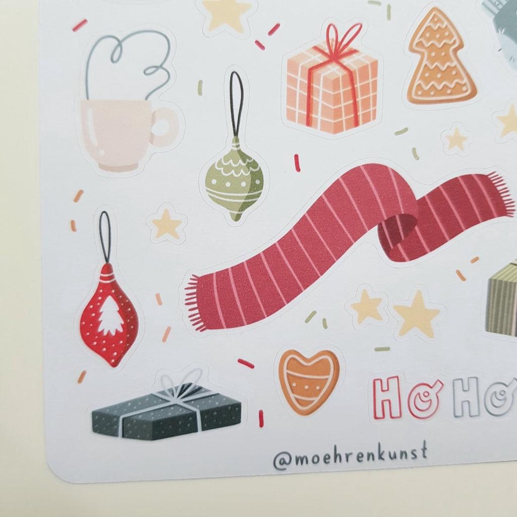 Sticker Sheet CHRISTMAS Chuyên dán sổ   Bullet Journal Stickers, Winter Stickers, Christmas Stickers, Gift Sticker - CẮT SẴN