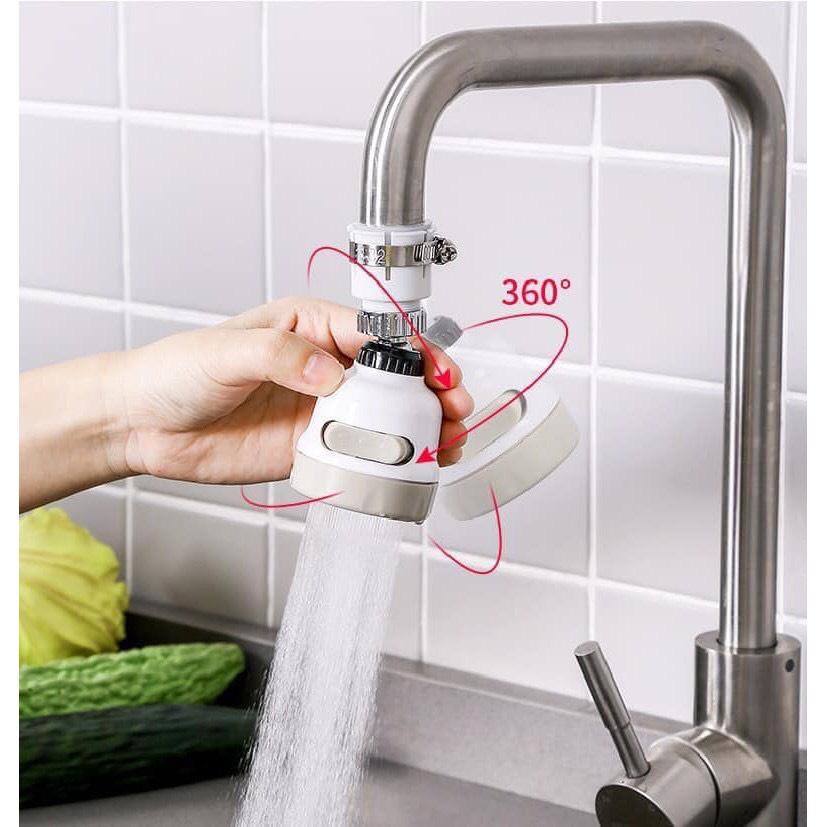 ĐẦU VÒI RỬA BÁT TĂNG ÁP XOAY 360 ĐỘ - 3 CHẾ ĐỘ