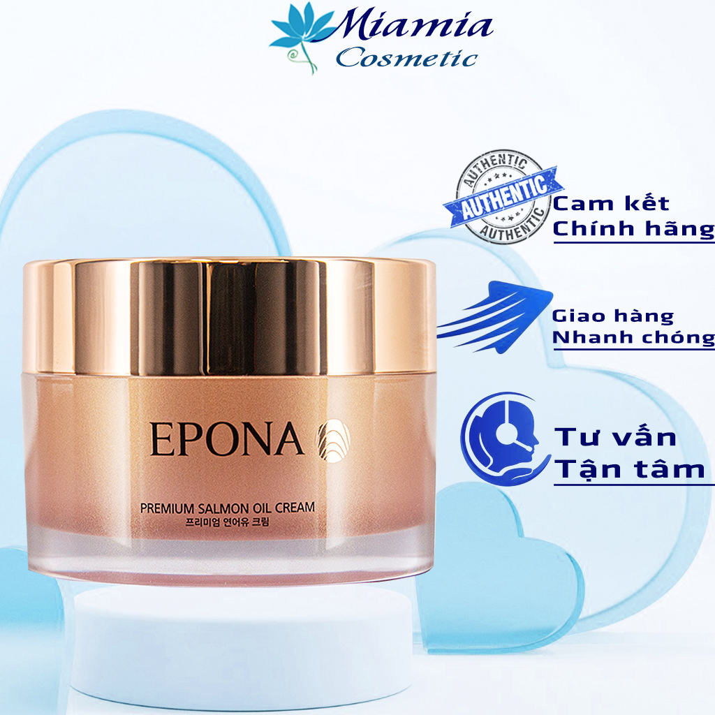 Kem Dưỡng Cá Hồi Epona Premium Salmon Cream 50ml  Phục Hồi Cấp Ẩm Cho Da Hư Tổn