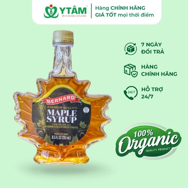 Siro cây phong nguyên chất BERNARD  - Pure maple syrup 100ml và 250ml