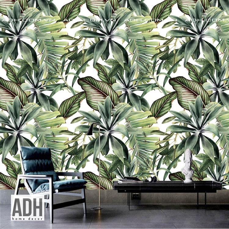 Decal dán tường lá chuối và cây ADH191016