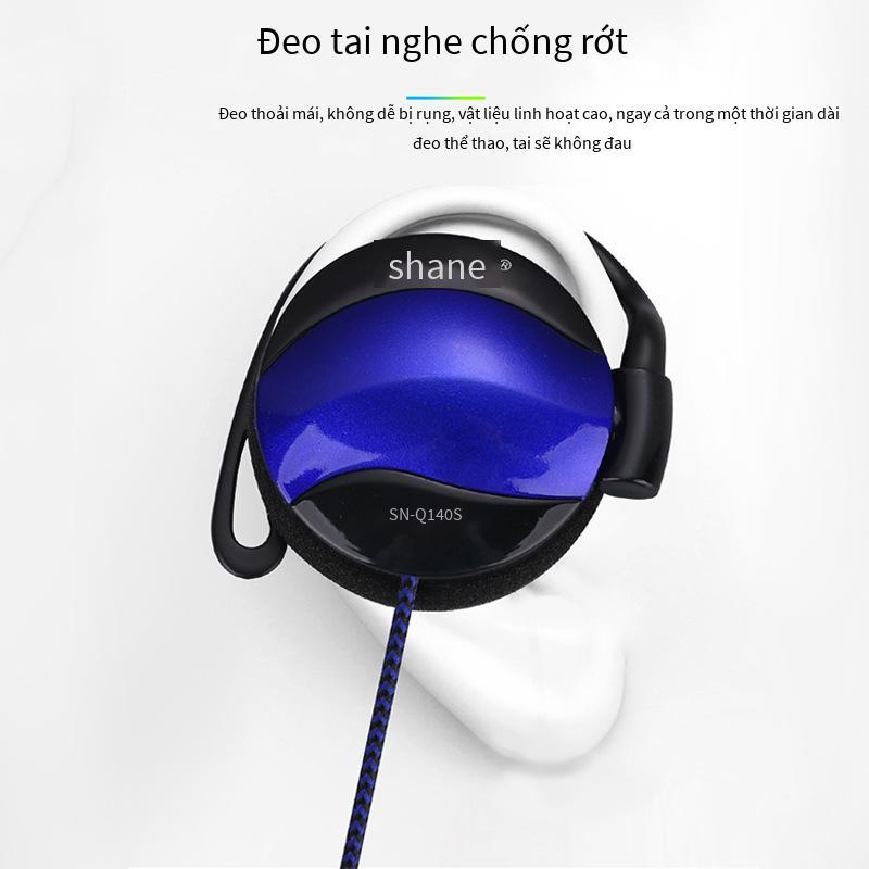 Tai nghe móc tai quảng cáo thể thao có dây thường được sử dụng loa siêu trầm điều khiển bằng dây gắn trên tai tai nghe gắn trên tai tai nghe điện thoại di động