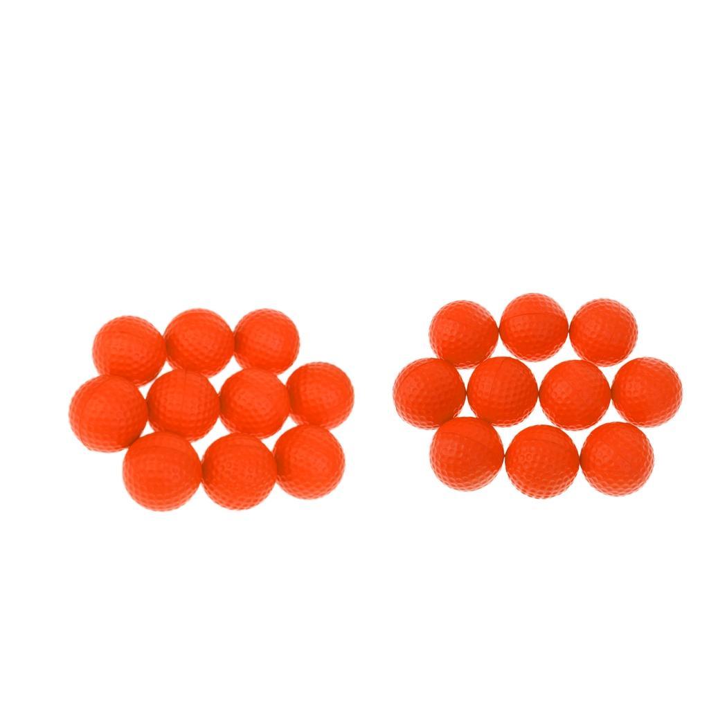 20pcs PU Foam Sponge Golf Training Balls Golf Practice Balls 42mm Orange