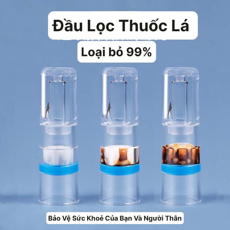 Hộp 100 Đầu Lọc Khói Giảm Độc Tố Khi Hút Thuốc