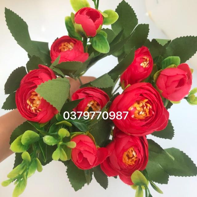 Hoa lụa - hoa hồng tỉ muội trang trí nhà cửa, cắm lọ