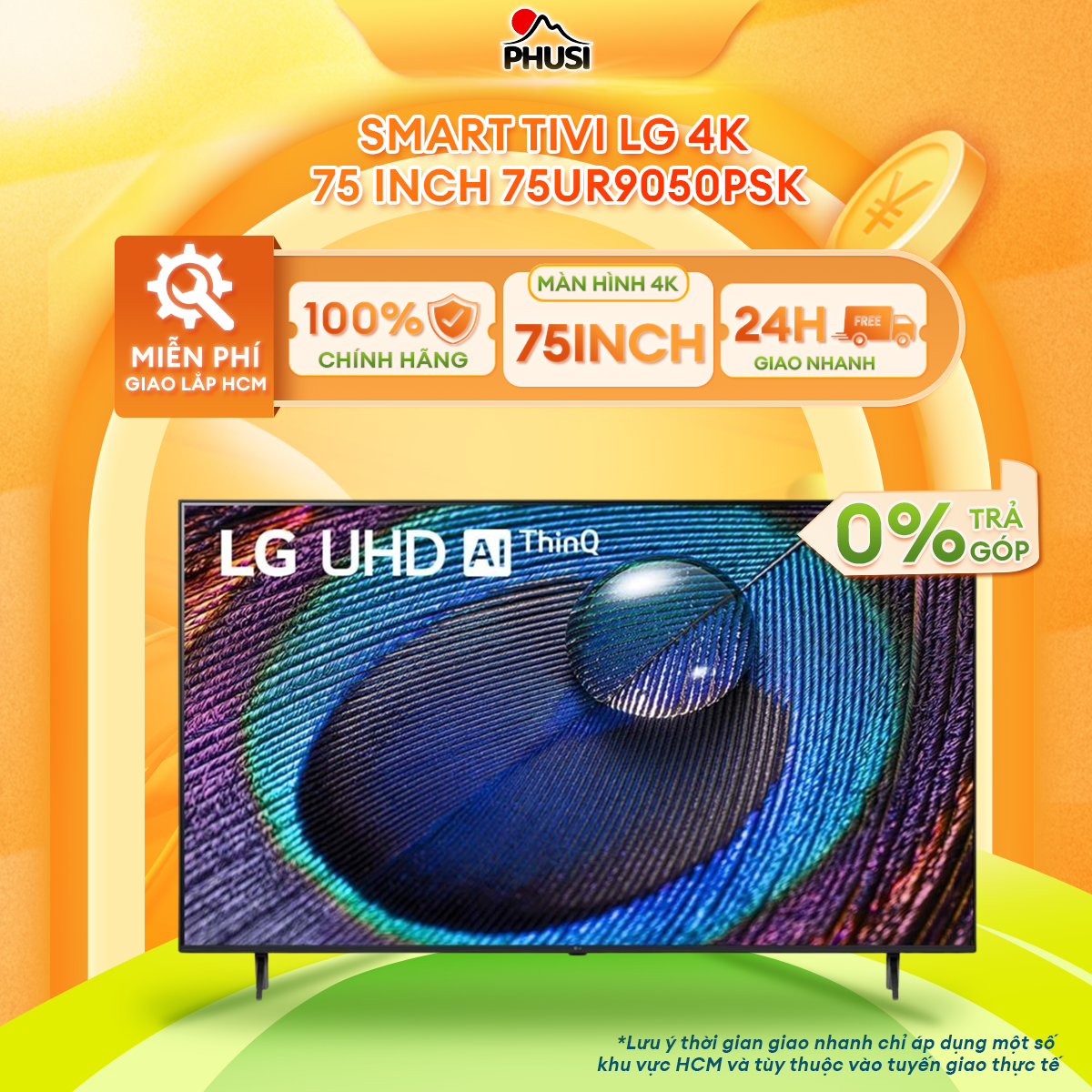 Smart Tivi LG 75UR9050PSK 4K 75 Inch - HÀNG CHÍNH HÃNG ( CHỈ GIAO HCM )