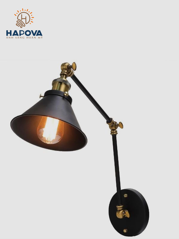 Đèn ngủ treo tường HAPOVA ASMER 0860 Kèm bóng Edison