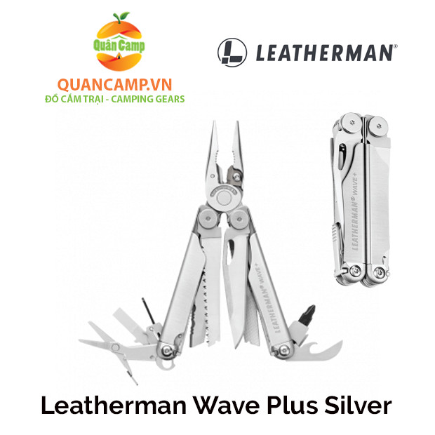 Dụng cụ cầm tay đa năng Leatherman Wave Plus Silver (17 tools)