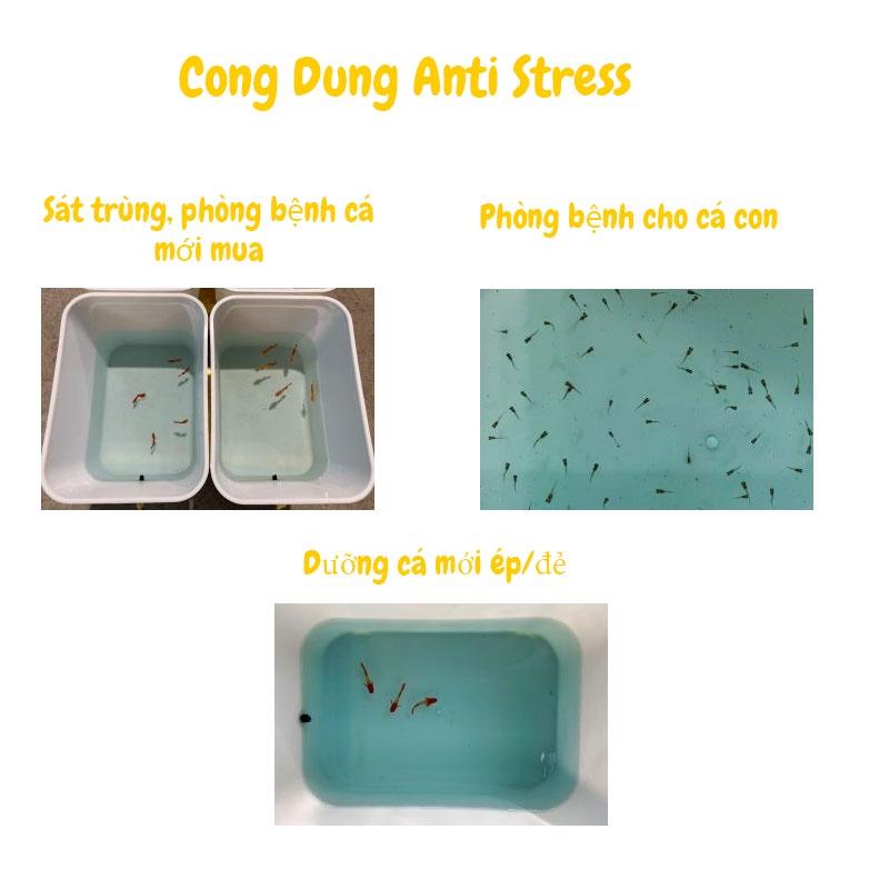 ANTI STRESS - Giải Độc Khẩn Cấp, Giảm stress và Phòng cho Cá Cảnh - sát trùng và ngăn ngừa nấm-shopleo