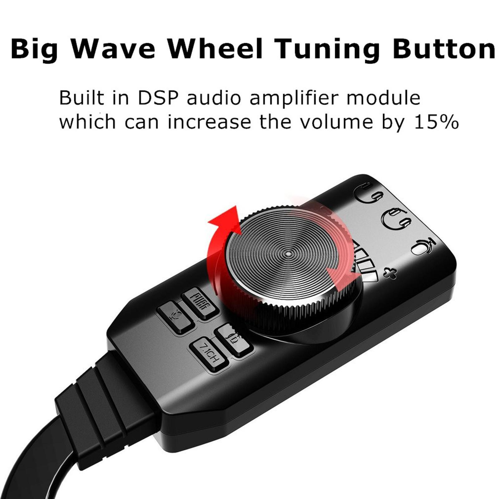 USB Sound Card 7.1 Channel with for Windows and