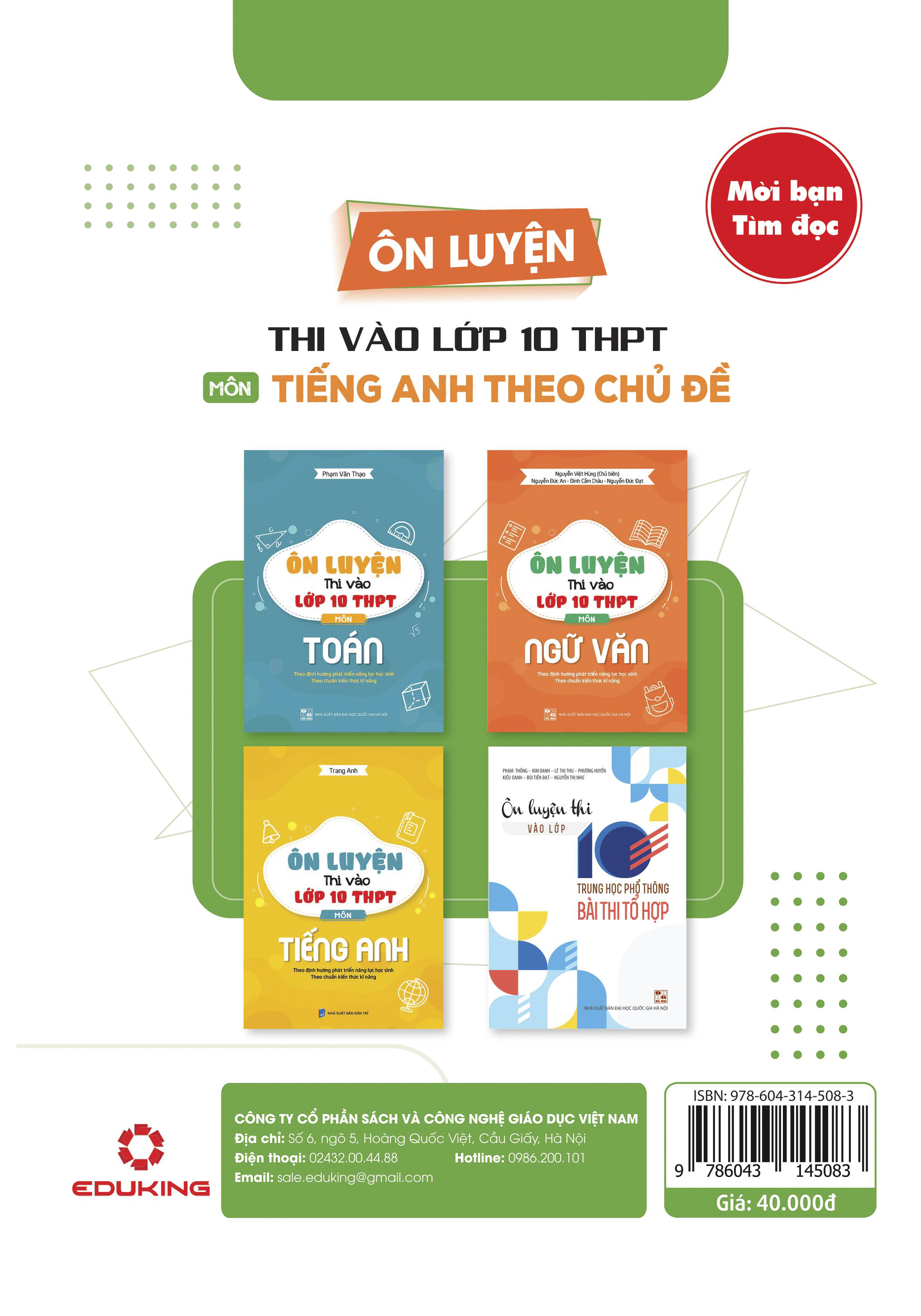 Ôn Luyện Thi Vào Lớp 10 THPT Môn Tiếng Anh Theo Chủ Đề