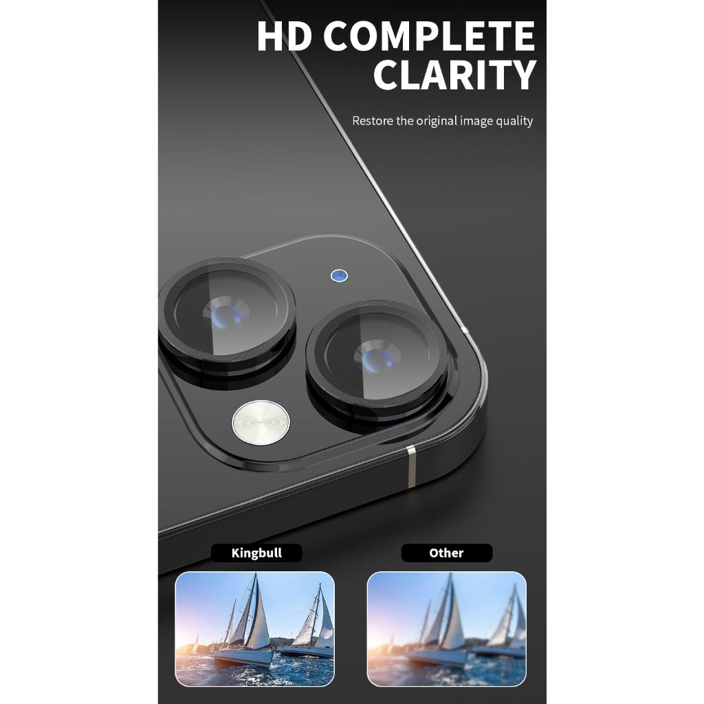 Cường lực dán bảo vệ camera MIPOW TitanShield cho iPhone 15 / 15 Plus - Hàng chính hãng