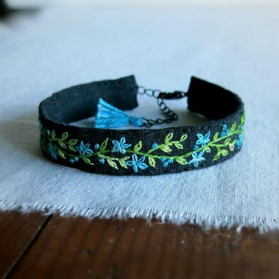 ( CÓ SẴN) DIY TỰ THÊU CHOKER- THÊU VÒNG ĐEO TAY- KIT NGUYÊN LIỆU TỰ LÀM TRANG SỨC HANDMADE